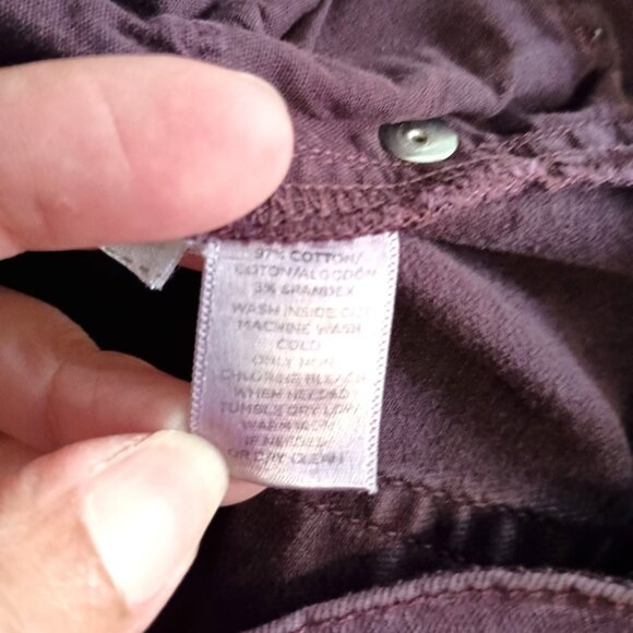 Ann Taylor LOFT Modern Skinny Ankle Jeans Sz 8/29 Dark Purple Stretch Denim - Picture 5 of 9